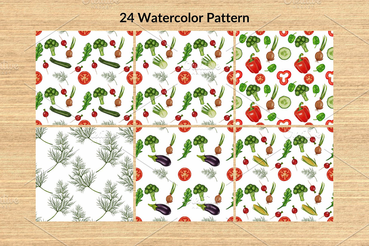 Watercolor Vegetables, a Food Illustration by Elatedowl (Photo 3 of 17)