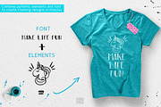 Ivanka Font•Patterns•Vector elements, a Script Font by Ivanna-Ivashka (Thumbnail 8 of 12)