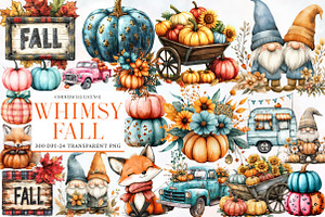 Whimsy Fall Clipart, an Illustration by Designworld