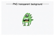 Cute and Funny Monsters Characters, an Illustration by Designfour (Thumbnail 3 of 7)