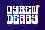 Dyren Derby - Bold Modern Font, a Sans Serif Font by Viswal Studio (Thumbnail 1 of 7)