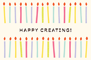 Happy Birthday Party Graphics, a Decorative Illustration by Gross Illustrations (Thumbnail 9 of 9)