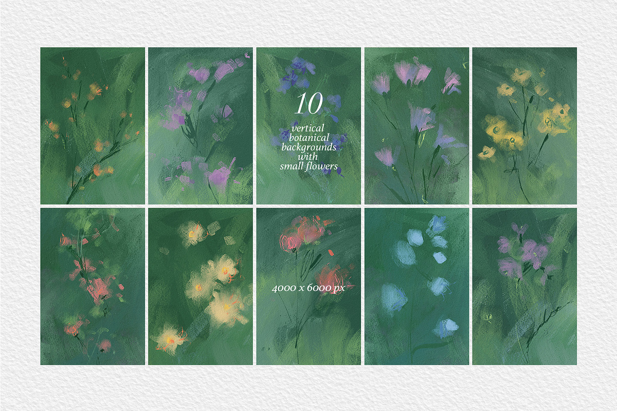 Matte Soft Blured Floral Backgrounds, a Background Graphic by Elena Pimonova (Photo 6 of 11)