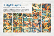 Retro Tiki Paradise, a Background Graphic by Curve Design (Thumbnail 7 of 7)