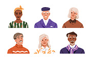 Happy senior people avatars set, a Person Illustration by Good Studio (Thumbnail 2 of 5)