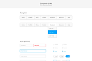 Complete UI Kit (PSD), an UI Kit Template by Jamie Peak (Thumbnail 4 of 4)