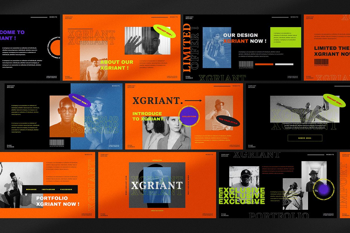 Xgriant Presentation Template preview 4