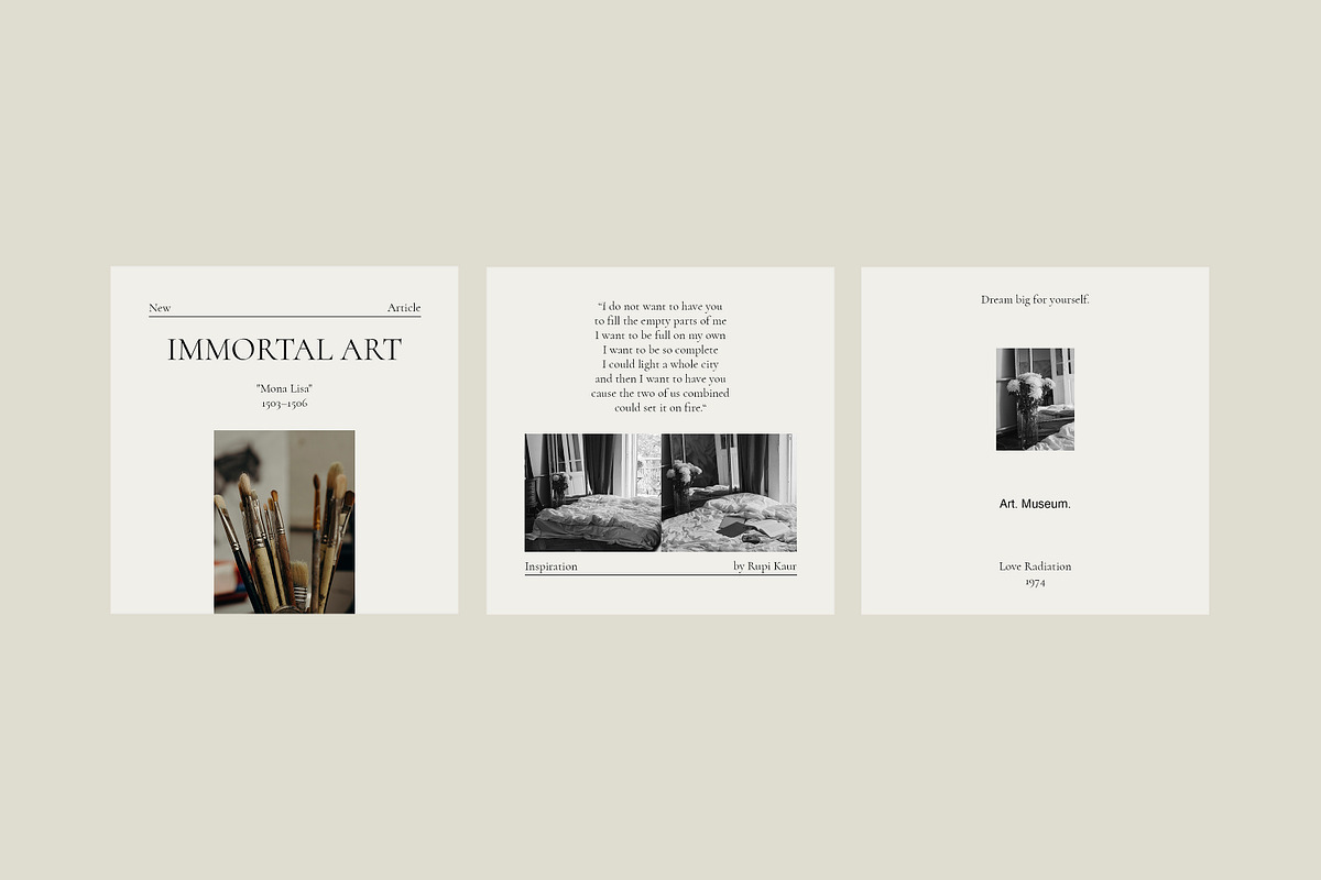 CANVA PS Instagram Templates Posts, a Social Media Template by Love Radiation Studio (Photo 6 of 16)