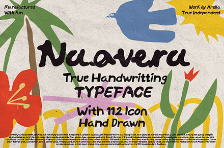 NAOVERA Handwritten, a Handwritten Font by AROKA