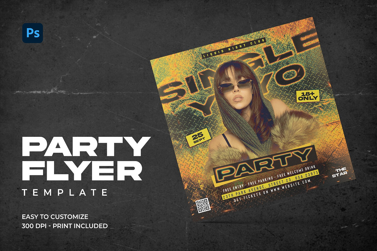 Single Yoyo Party Flyer, a Flyer Template by Azruca (Photo 1 of 3)