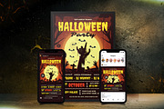 Halloween Party Flyer Set, a Flyer Template by Totem Design Studio (Thumbnail 1 of 8)