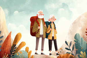 Elders trek vibrant trails, a Photo by Beautiful things