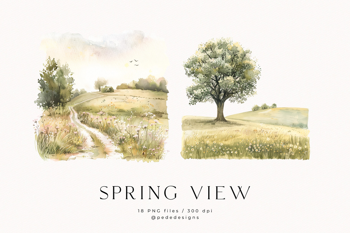 Spring View, a Seasonal Illustration by PeDe Designs (Photo 9 of 10)