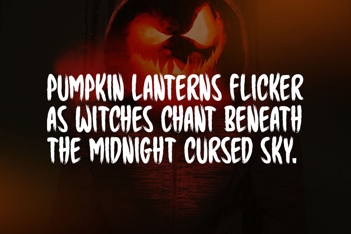 Fear Lines Typeface, a Handwritten Font by Seemly Fonts (Photo 4 of 5)