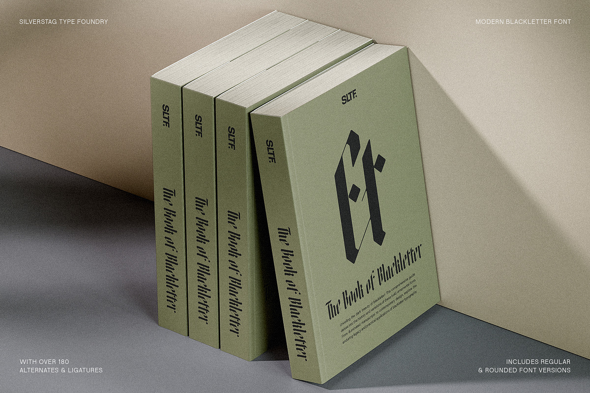 Rymaki - Modern Blackletter Font, a Blackletter Font by SilverStag Type Foundry (Photo 22 of 30)