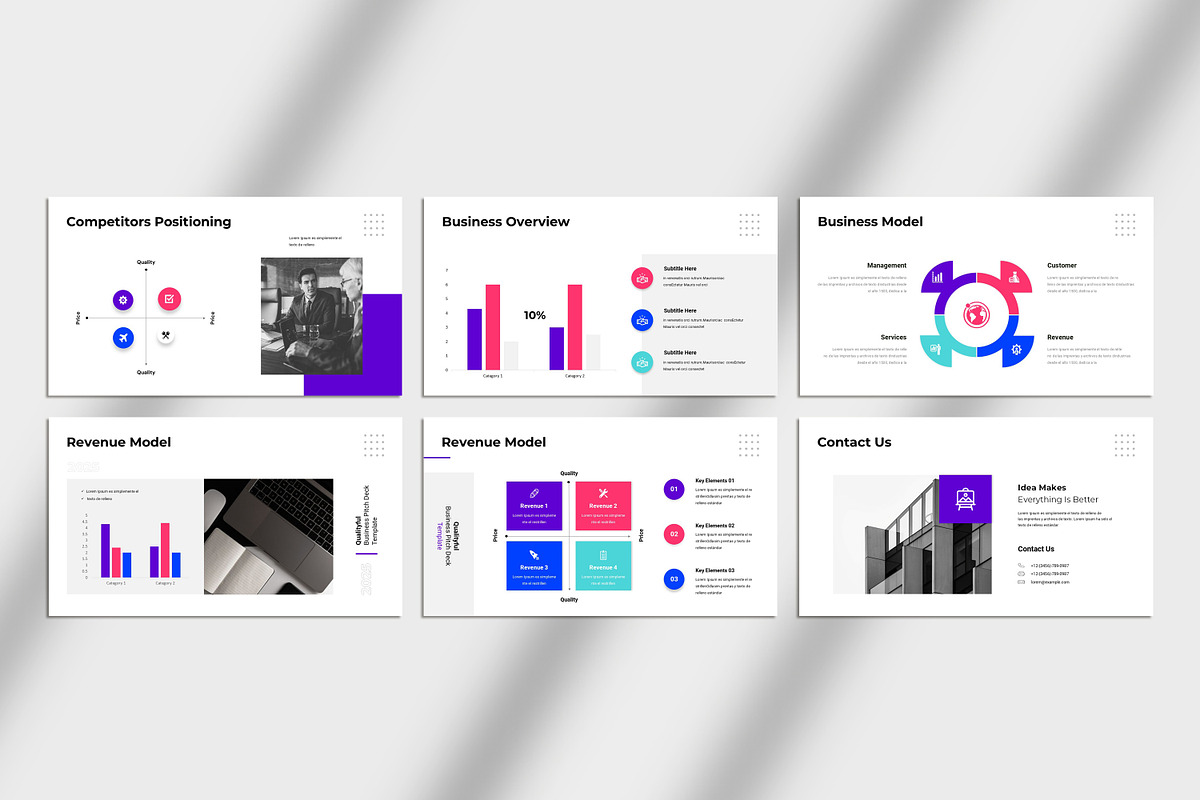 Business Pitch Deck Presentation, a Presentation Template by Studio_Clarity (Photo 5 of 5)