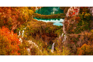 Autumn colors and waterfalls of, a Nature Photo by Nature and travel