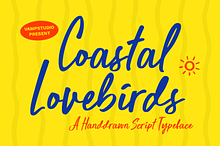 Coastal Lovebirds - Handdrawn Script