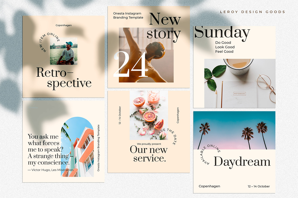ONESTA - Canva Instagram Template, a Social Media Template by LEROY Design (Photo 4 of 9)