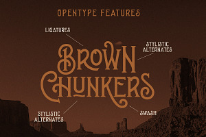 Brown Chunkers - Display Typeface