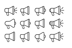 Collection of various megaphone, a Technology Illustration by ZinetroN
