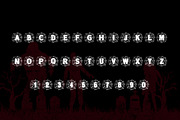 Spider Monogram Halloween Font, a Font by vladocar (Thumbnail 5 of 5)