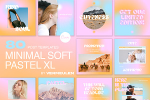 Instagram Social Media CANVA Pastel, a Social Media Template by Vermeulen Design Studio