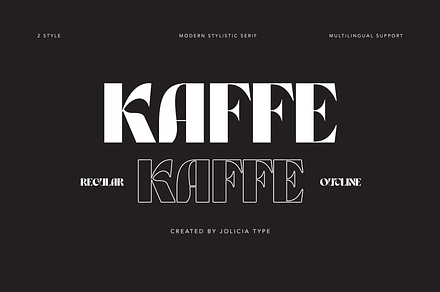 Kaffe | Psychedelic Typefaces, a Sans Serif Font by Jolicia Type