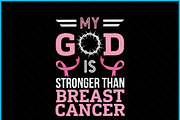 Awareness God Stronger Cancer SVG, an Object Graphic by Creativeusart (Thumbnail 2 of 4)