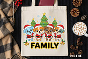 Dog Family Christmas PNG, an Illustration by DreamCafeArt (Thumbnail 4 of 4)