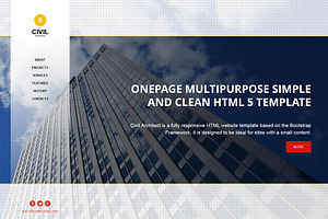 Civil - OnePage HTML Theme