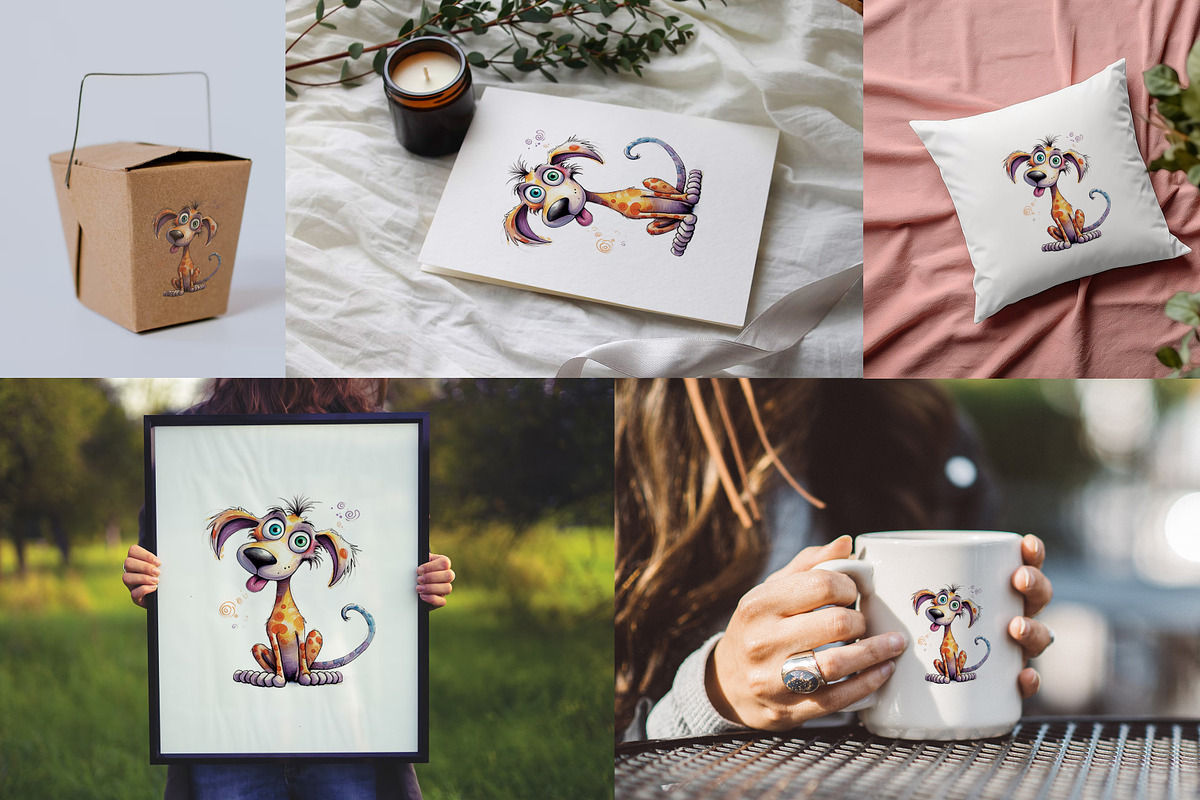 Quirky Dog Clipart Bundle, an Animal Illustration by PaintPixelCo (Photo 2 of 10)