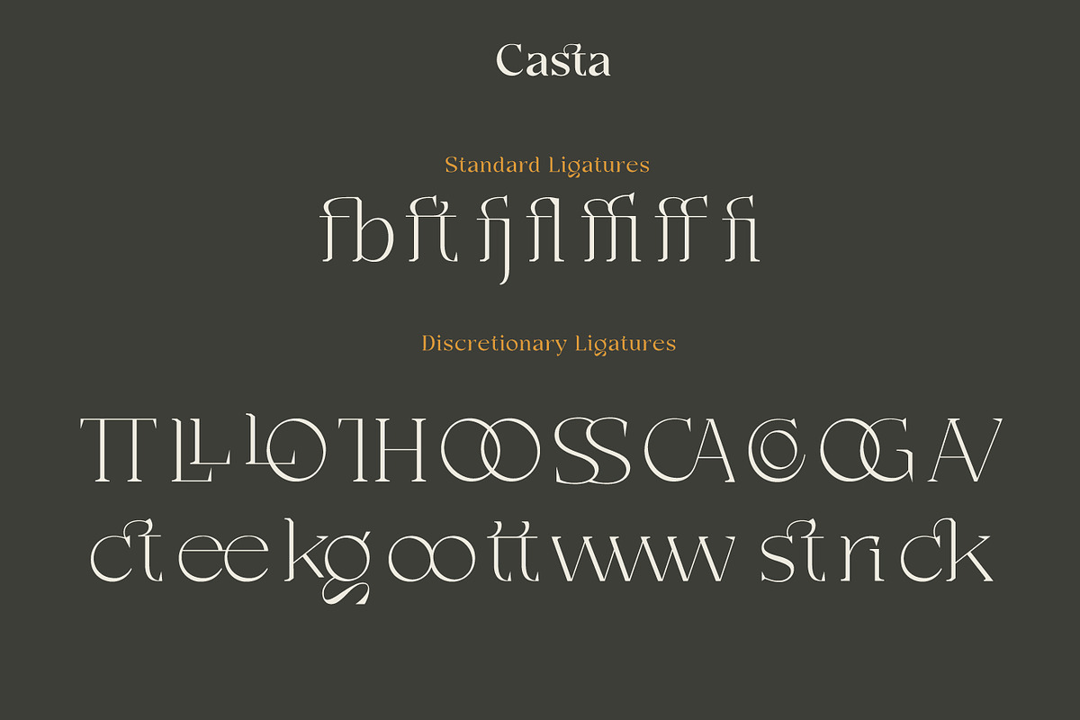 Casta – Display Sans Serif Font, a Sans Serif Font by Dirtyline Studio (Photo 13 of 23)