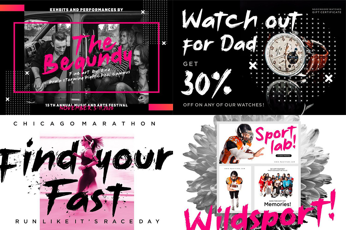 All In One | 50 Fonts Collection, a Script Font by Allouse Studio (Photo 22 of 30)