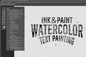 Watercolor & Ink Text & Shape Maker