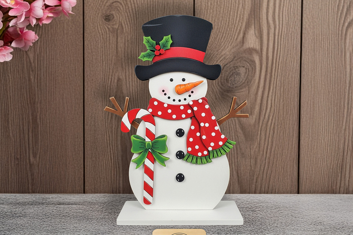 Laser Cut Snowman Decor, a Pattern Graphic by taramija (Photo 2 of 3)