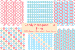 Pastel Hexagon - Tiles & Patterns, a Pattern Graphic by Design Unique