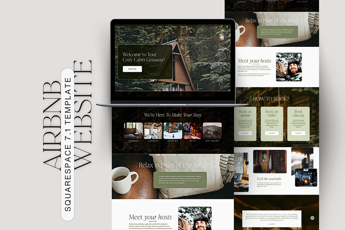 Airbnb Website Squarespace Template, a Squarespace Template by Story Native (Photo 1 of 11)