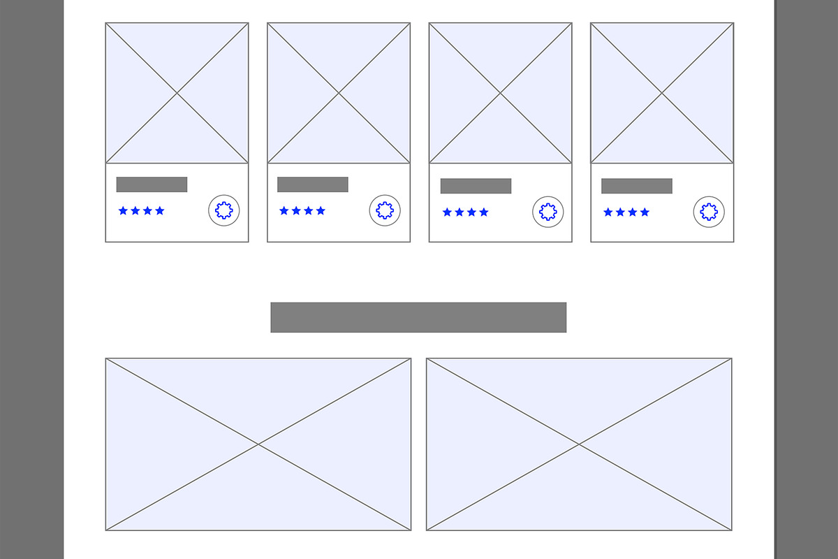 Food Wireframe Website Design