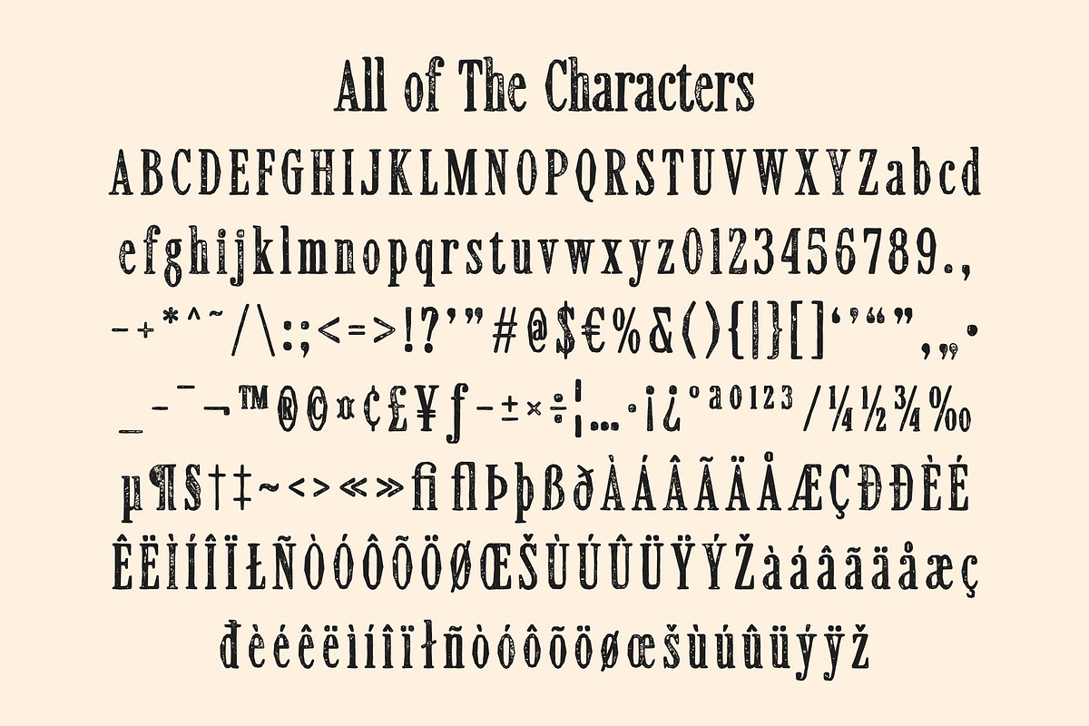 CS Benson Stamp, a Serif Font by Craft Supply Co. (Photo 8 of 8)
