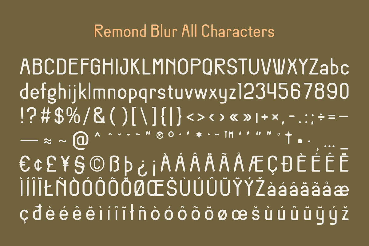 Remond Blur, a Sans Serif Font by Craft Supply Co. (Photo 8 of 8)