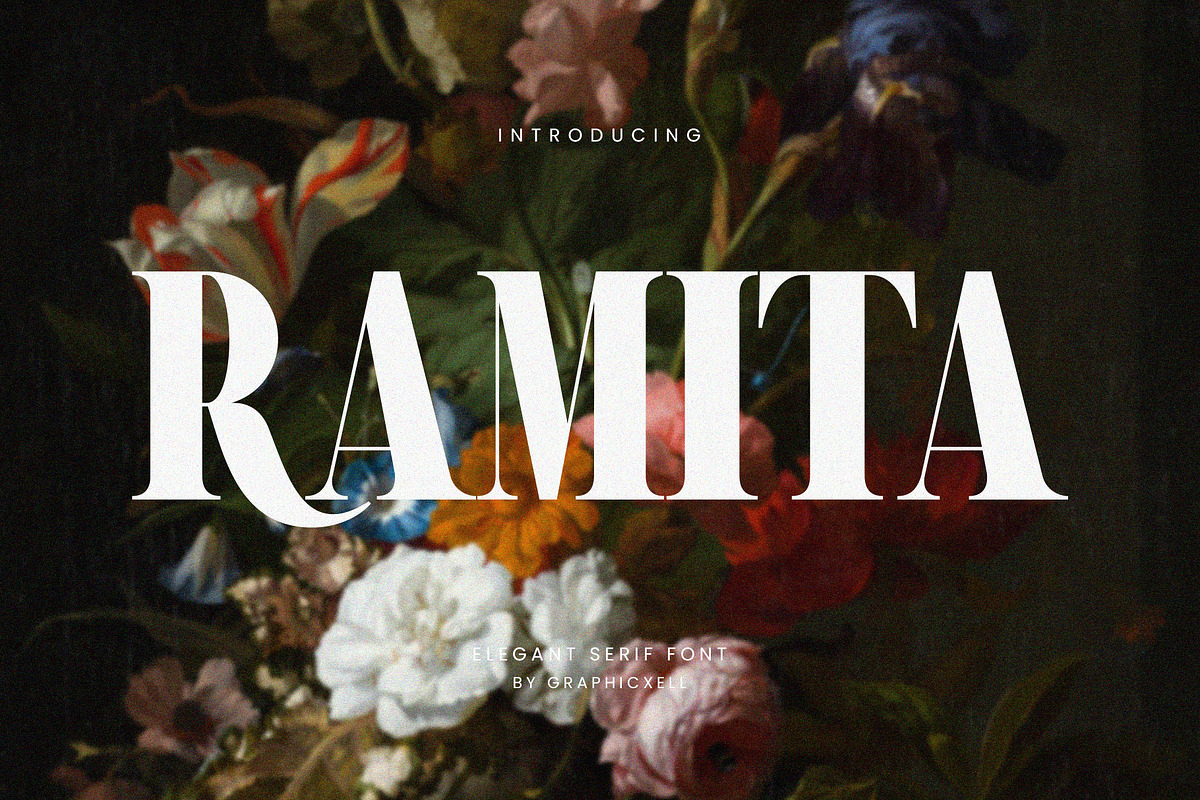 Ramita Elegant Serif Font Typeface, a Serif Font by Graphicxell (Photo 1 of 10)