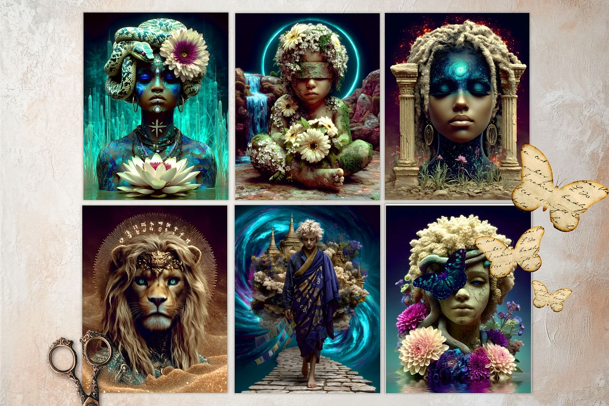 Echoes of the Unseen Digital papers, a Person Illustration by ThatsDesignArt (Photo 3 of 17)