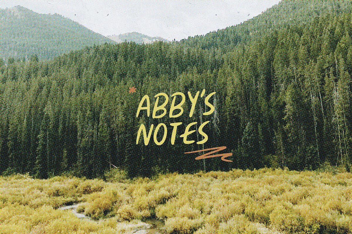 ABBY'S NOTES by Abby Leighton Studio, a Handwritten Font by Abby Leighton Studio (Photo 1 of 5)