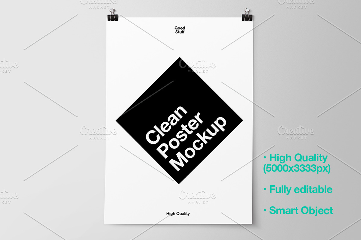 Poster Mockup, a Product Mockup by Good Stuff (Photo 2 of 3)