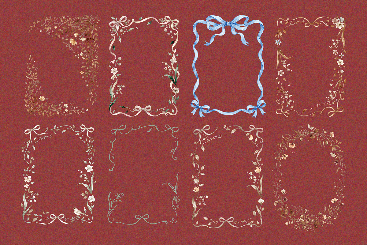 Peach Cosmos Wildflower Clipart Set, an Object Graphic by Digital Museum (Photo 4 of 8)