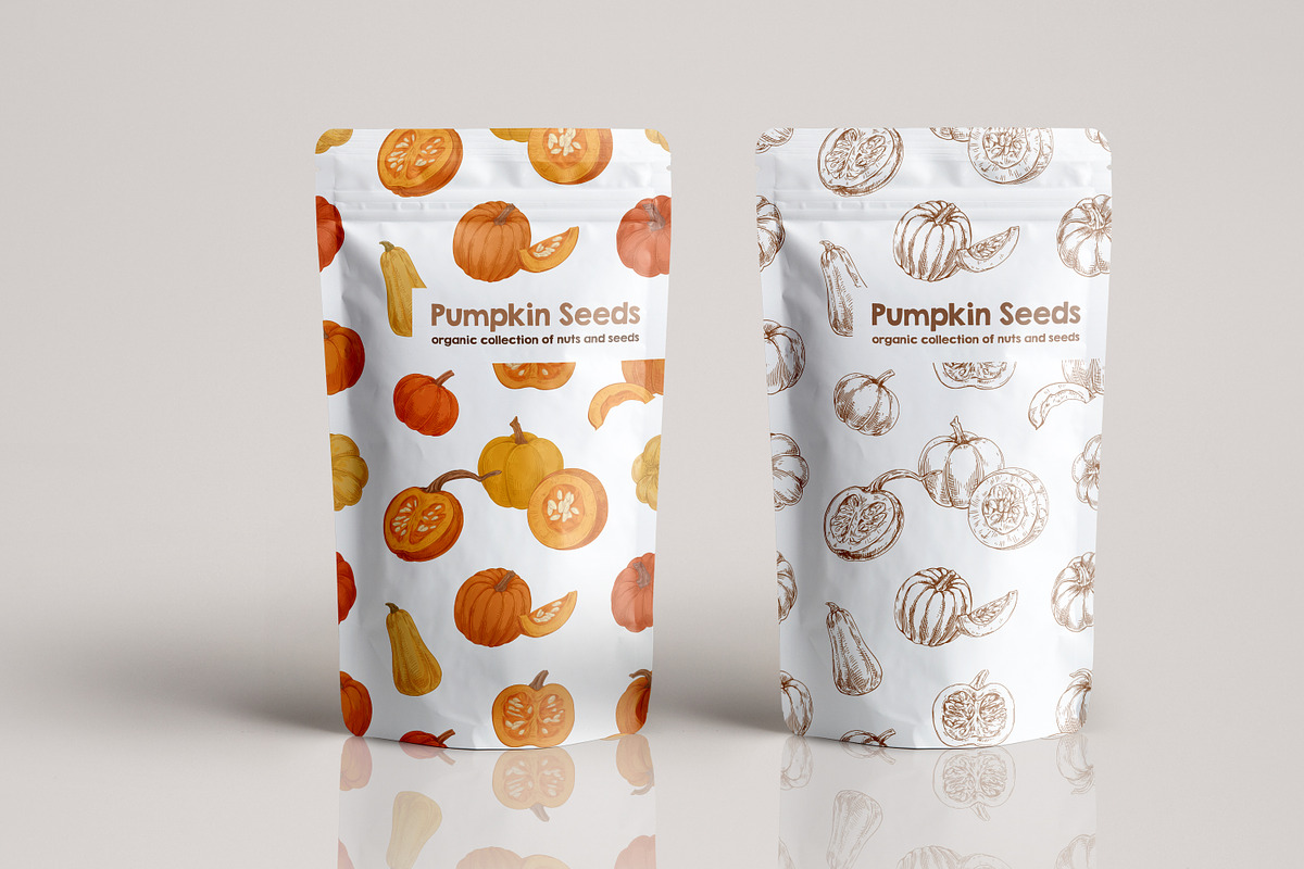 Pumpkins, autumn seamless patterns, a Pattern Graphic by Good Studio (Photo 7 of 9)