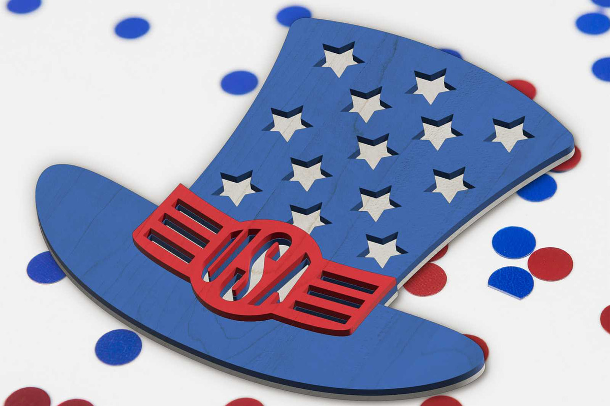 Independence Day SET Decor Panels, a Templates & Theme by LaserCutano (Photo 3 of 7)