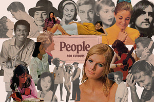 Vintage People Collage Pack 500 V.2