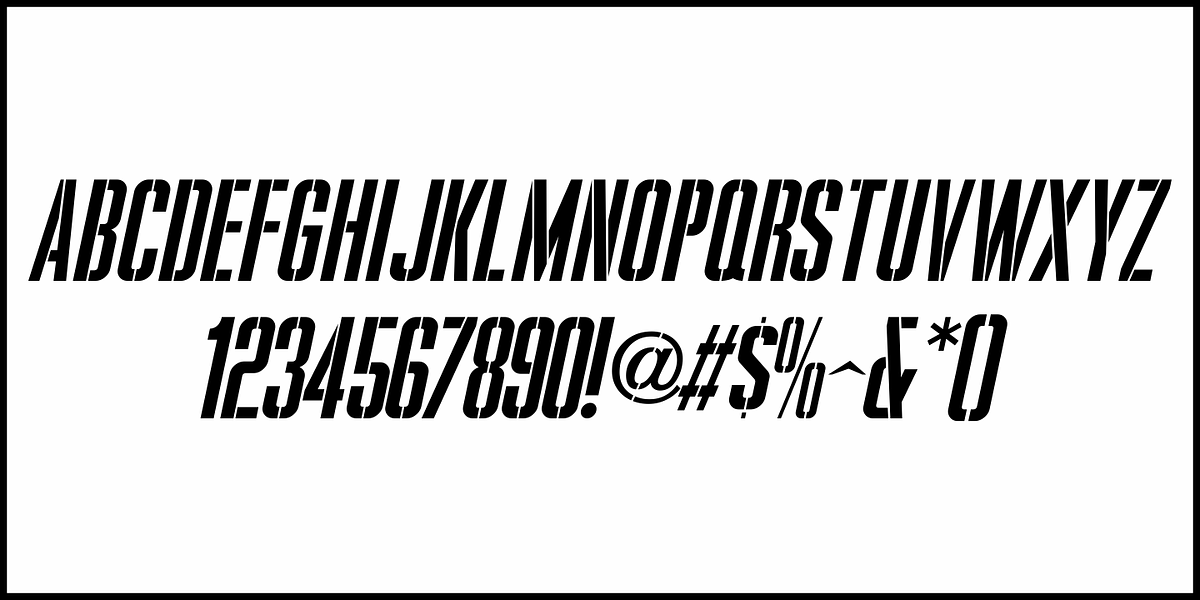 Message Stencil JNL, a Serif Font by Jeff Levine Fonts (Photo 5 of 5)